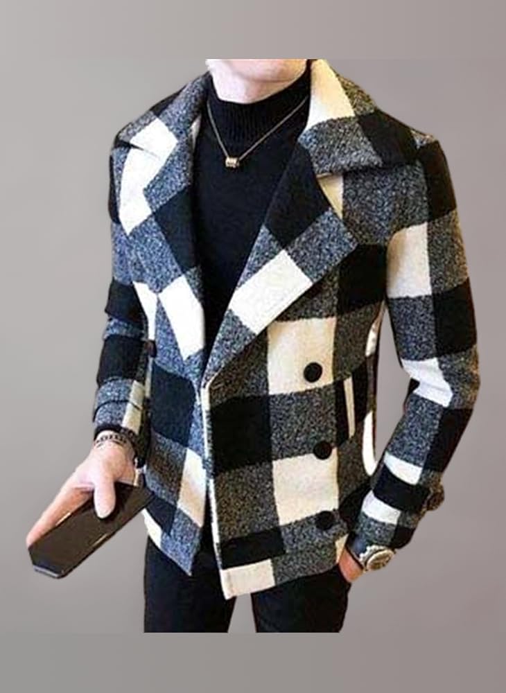 ジャケット・アウター mieajunar lincoln wool short jacket MQMYJSP Clothing Winter Wool Jacket Men's Wool Coat Men's Casual
