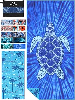Microfiber Lightweight Thin Beach Towel Sand Free Quick Dry Super Absorbent Compact Oversized Large Towels for Swimming Pool Yoga Gym Travel Vacation Beach Accessories Essentials for Adults