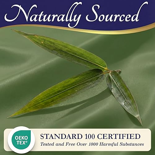 Miniatura 7 de DECOLURE Juego de sábanas 100% viscosa derivada de bambú, tamaño California King, sábanas de lujo de 4 piezas de enfriamiento natural, ultra suave,