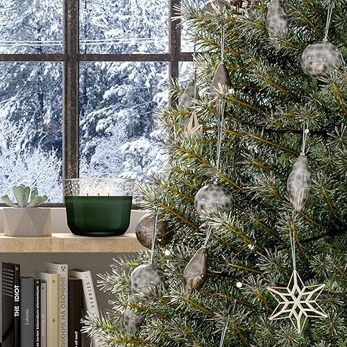 Miniatura 6 de Glade Vela aromática infundida con aceites esenciales, vela ambientadora, vela de 3 mechas (Pine Wonderland)