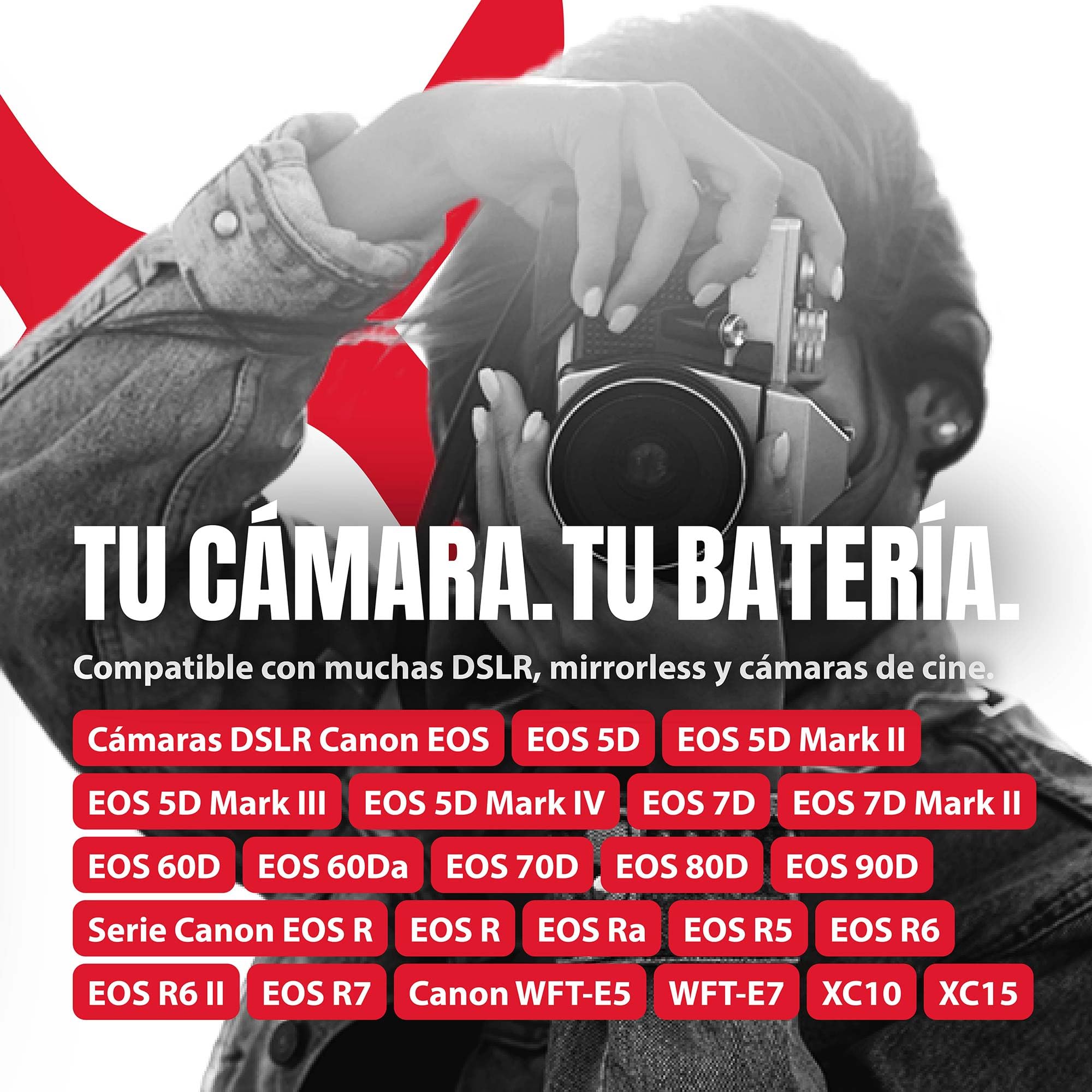 Baxxtar LP-E6 Batería 2250mAh 16,2Wh 7,2V Compatible con Canon EOS 5D Mark II III IV 5DS R R5 6D 7D 60D 60Da 70D 80D 90D XC10 XC15 5 6 7 60 70 80 90 D XC 10 15 WFT-E5 E7 LPE6 LP E6