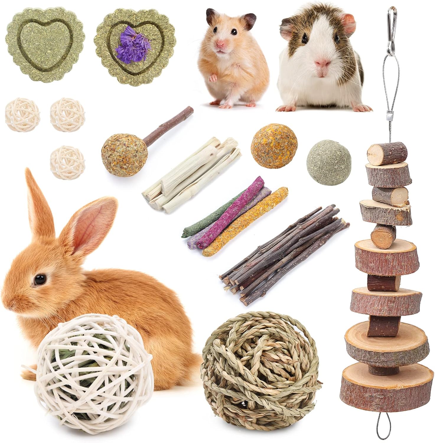 DAMPET Bunny Toys, Rabbit Toys, Bunny Toys for Rabbits