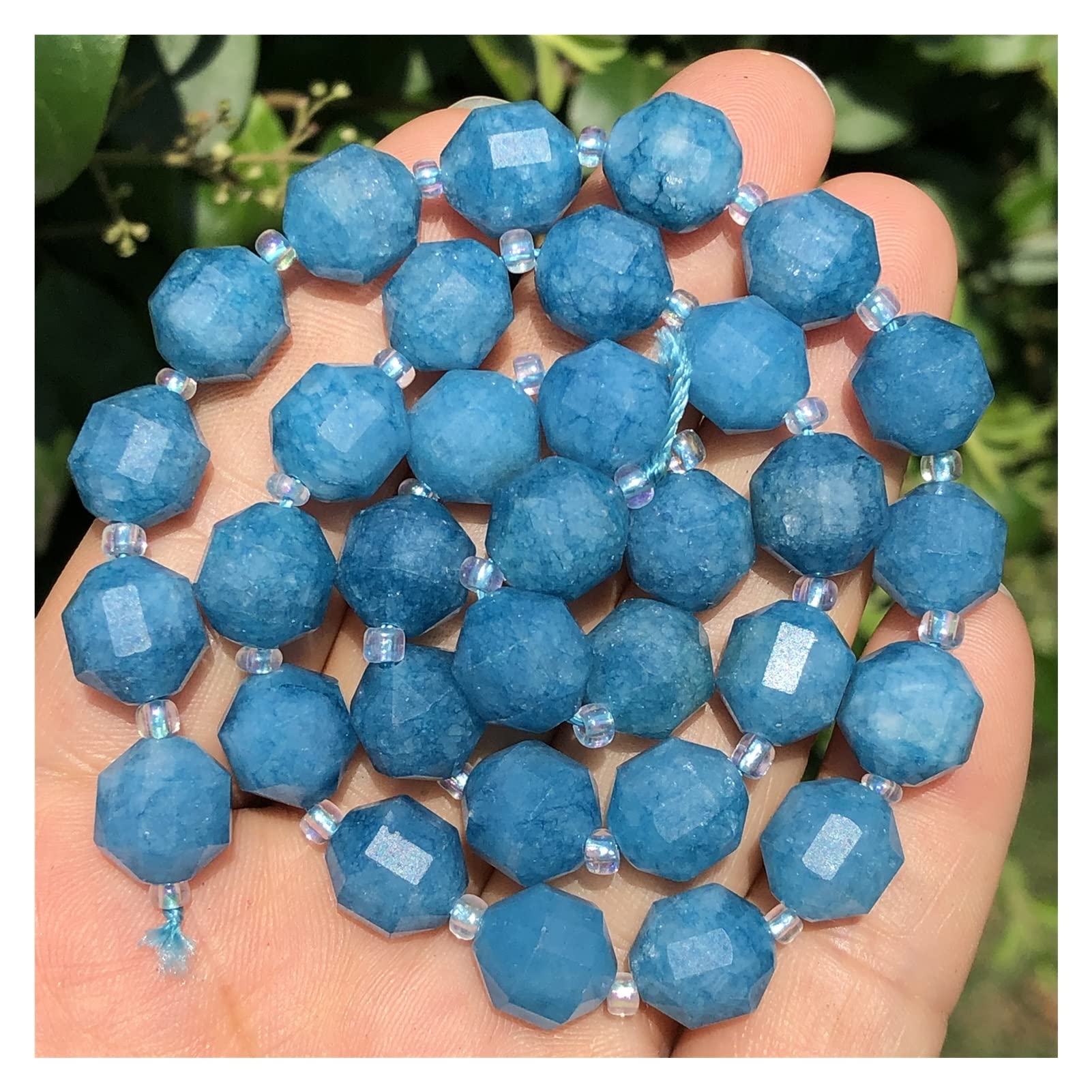 Natuurlijke Facet Chalcedoon Stone Jades Losse Spacer Kralen Voor Sieraden Maken Diy Armband Oorbel Accessoires 15 Inch 4/6/8/10/12 mm Paars Chalcedoon 10mm (-36st