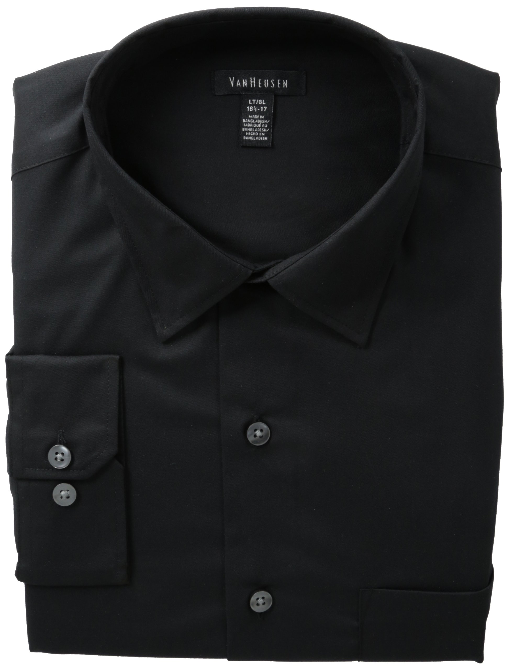 Van Heusen Men's Big and Tall Long Sleeve No-Iron Classic Solid Button-Down Shirt