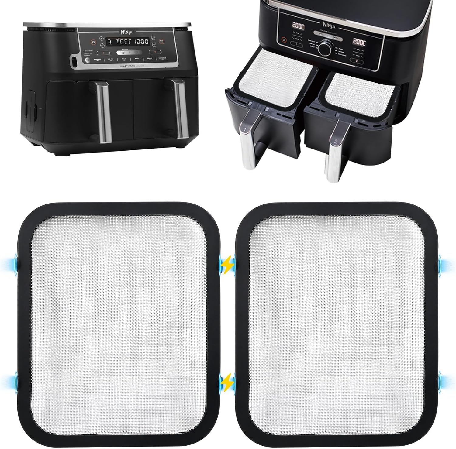 Insert pour friteuse à air chaud - ZUUKO - Compatible Af300Eu, Af400Eu