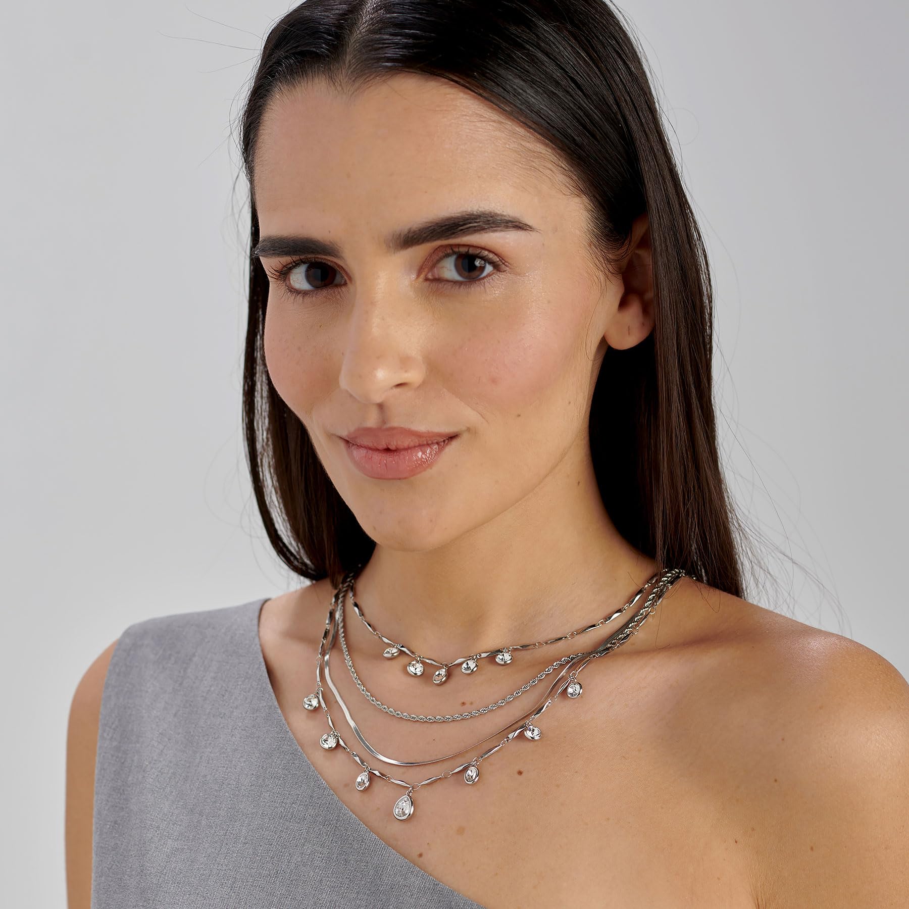 Brosway Collana Donna in Acciaio | Collana Con Cristalli | Collezione Symphonia - BYM203