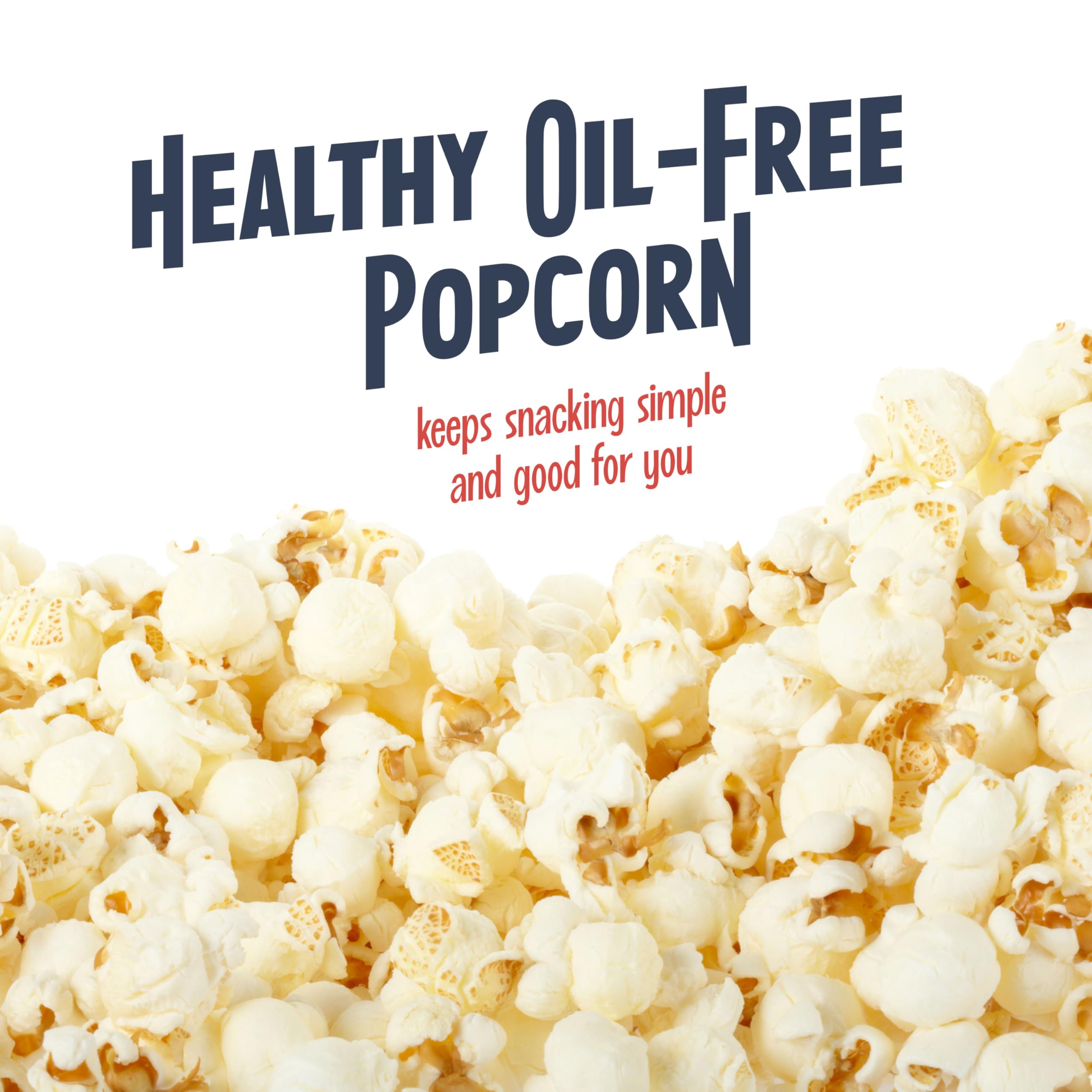 Nostalgia Macchina per popcorn ad aria calda retrò, 12 tazze senza olio, piano di lavoro con misurino, snack sani e serate cinematografiche, rossa