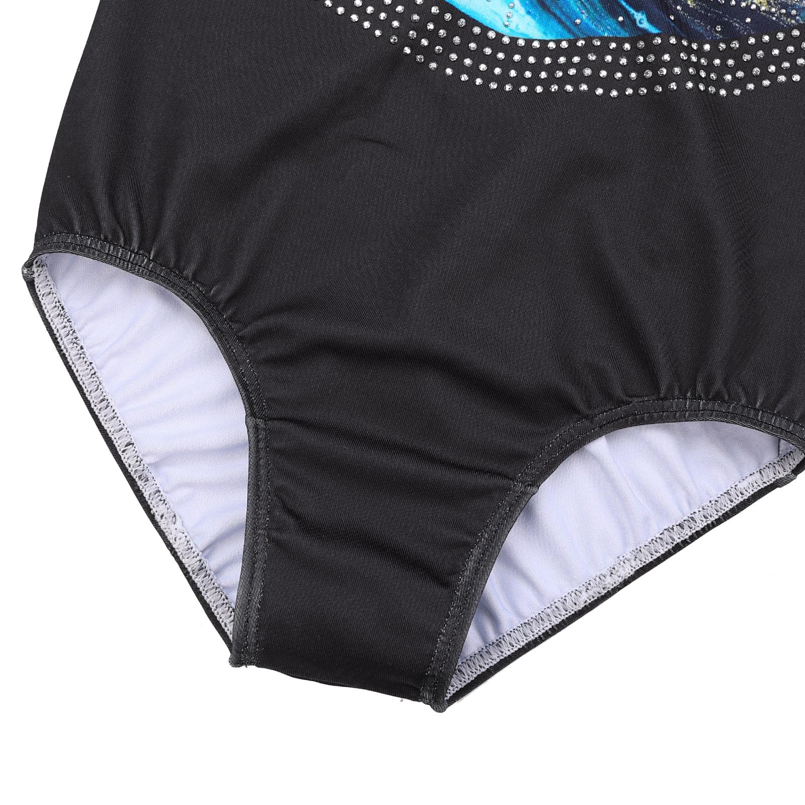 ZNYUNE Maillots de Gimnasia Clásico Leotardo Mangas Largas/sin Manga Body Elástico de Ballet con Pantalones — view 4