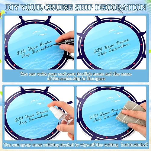 Miniatura 4 de 3 piezas de imán de crucero con anclaje para puerta de crucero imán caribeño decoraciones magnéticas náuticas