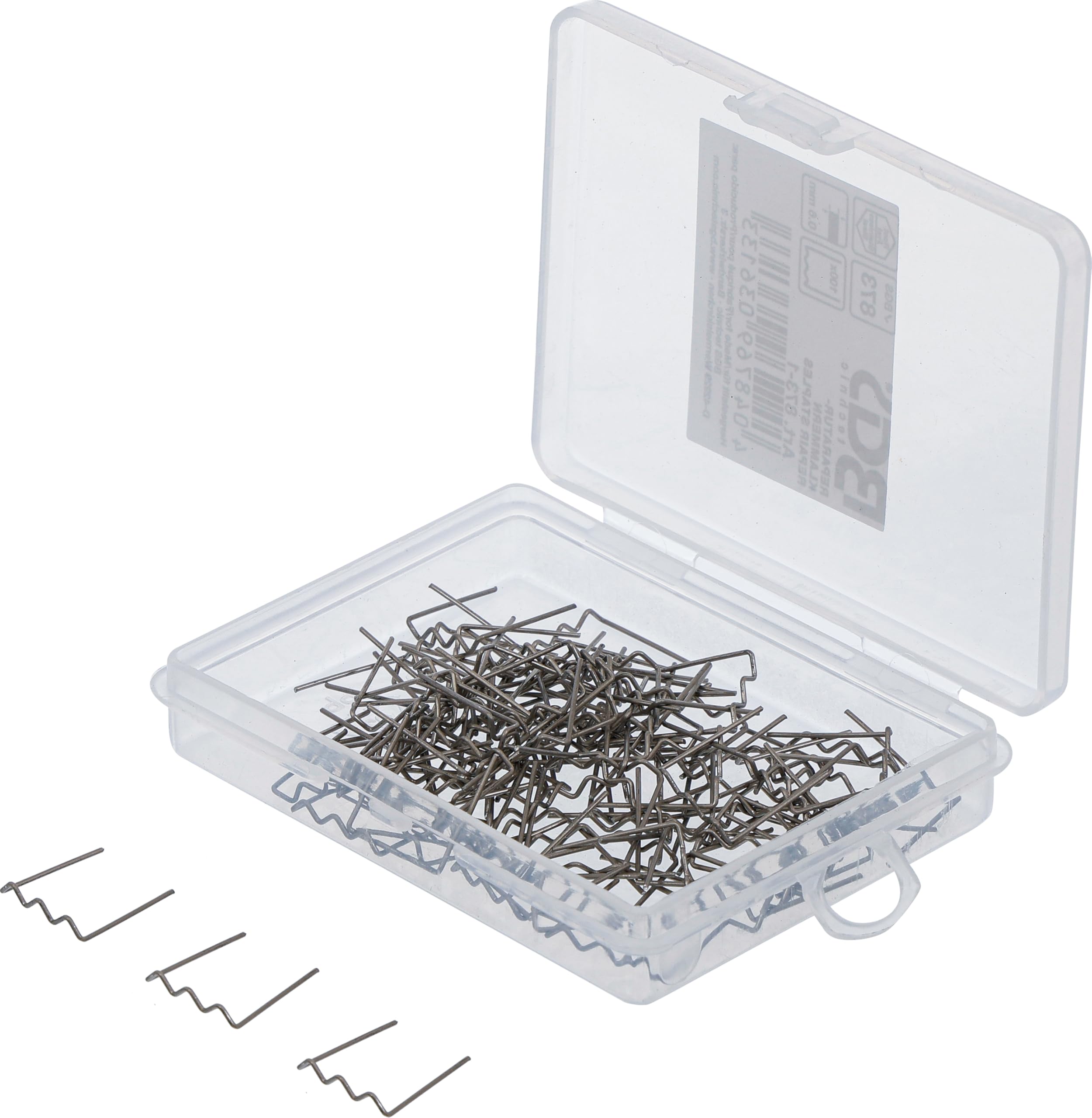 Grapas de reparación BGS 873-1 forma de U de 0,6 mm para soldadora plástica térmica de paragolpes