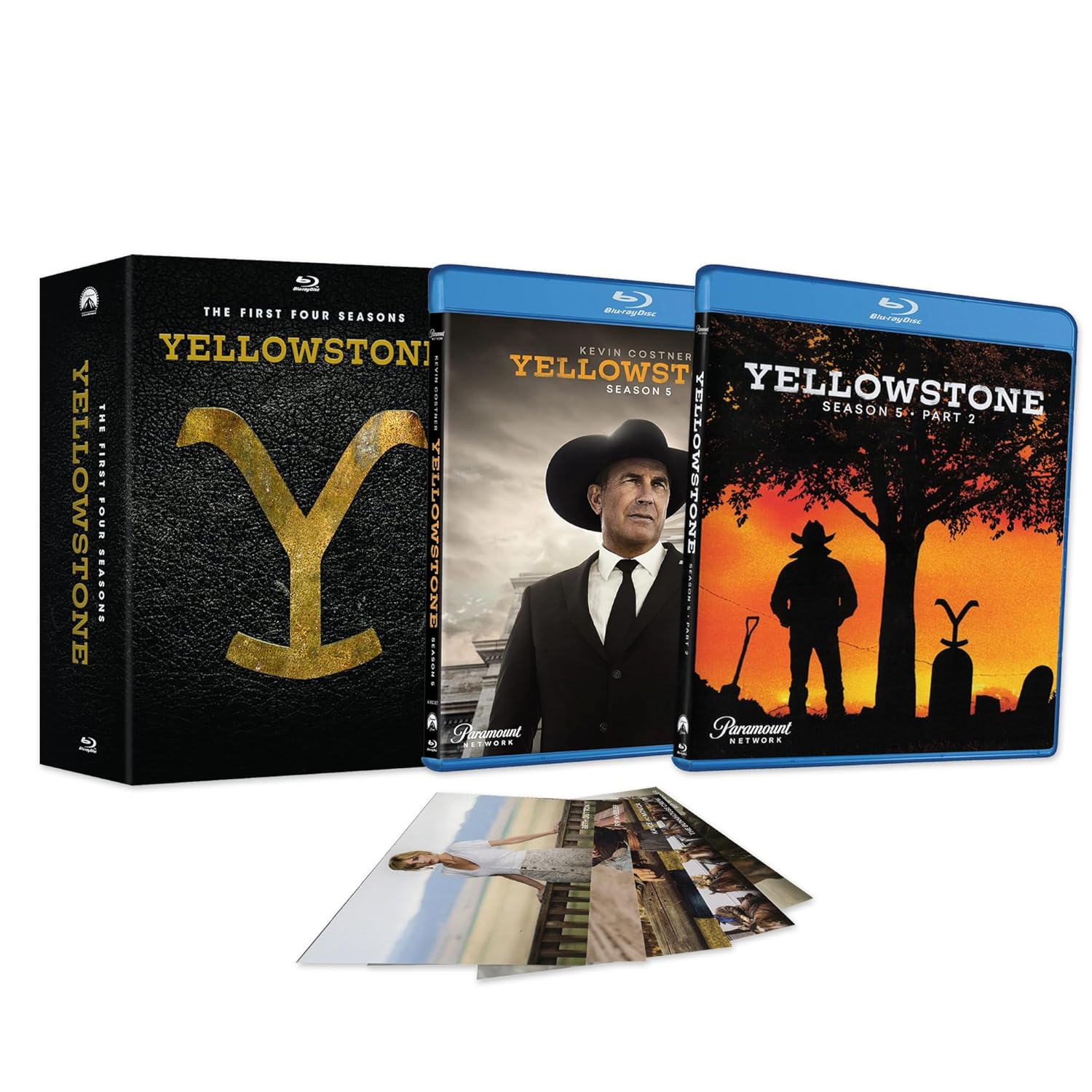 Yellowstone Complete Series Seasons 1-5 (INCLUDING PT.2) Blu-Ray Collection + Including Exclusive Art Cards