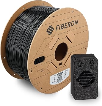 Polymaker Fiberon PETG-ESD Filament 1.75mm Black 3kg Electrostatic Discharge Safe, Tough PETG 3D Printer Filament for Electronics Industry