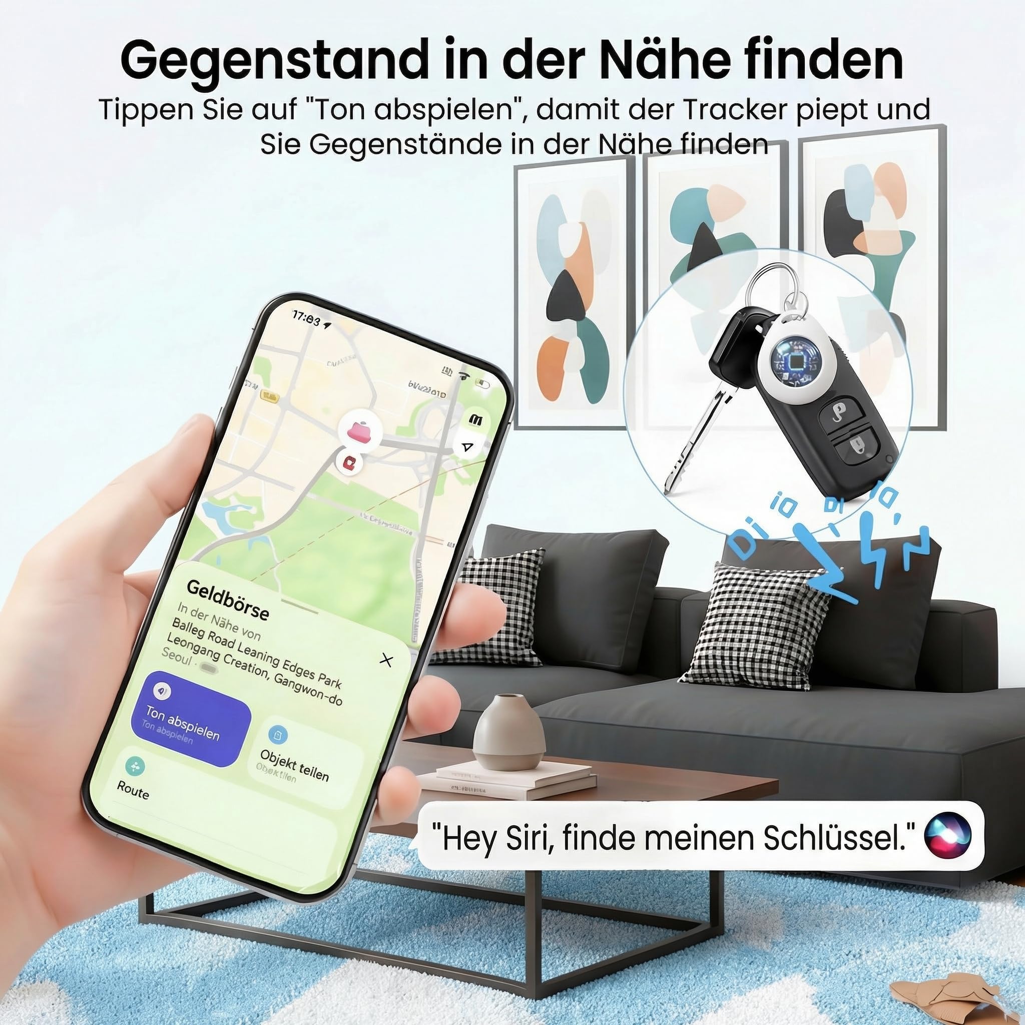 2026 Smart Tag Localizador Llaves[Certificado MFi]Compatible Apple Buscar(Solo iOS)Air Rastreador Bluetooth IP67 Buscador Equipaje Maletas Niños Perro Billetera Mascota Bateria Reemplazable 2 Unidades - 4