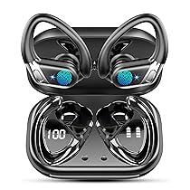 Cuffie Bluetooth Sport, 50 Ore Auricolari Bluetooth 5.4 HiFi Stereo, Cuffie Wireless Cancellazione Rumore Mics, Cuffiette Bluetooth Ricarica Rapida USB-C, Auricolare IP7 Impermeabil Palestra Correre