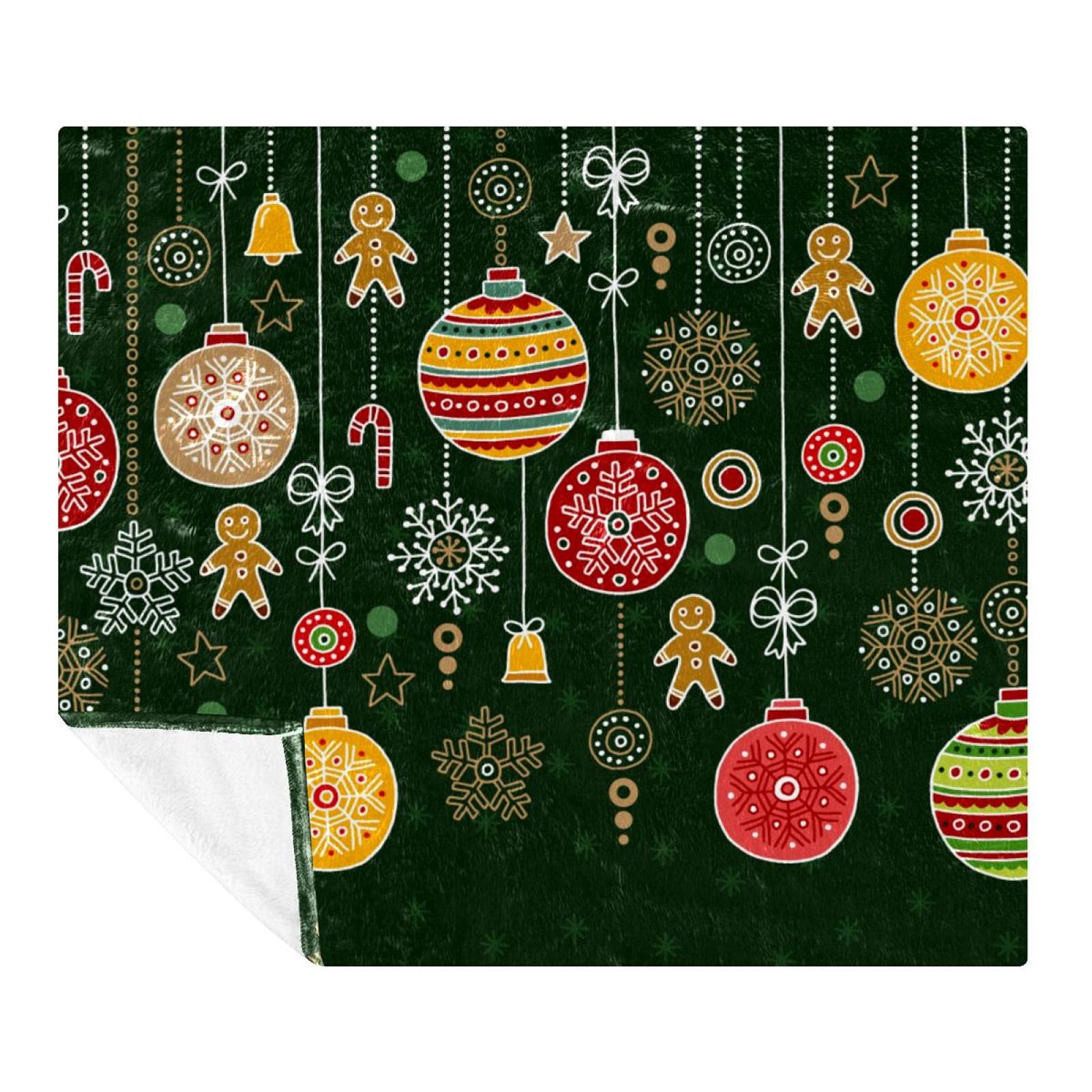 Coperta in pile, super morbida, lussuosa, decorazione natalizia