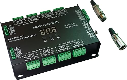 Channel 96A RGBW DMX 512 LED Decoder Controller DMX Dimmer DC5-24V RGBW RGB LED light Bit 16 Bit