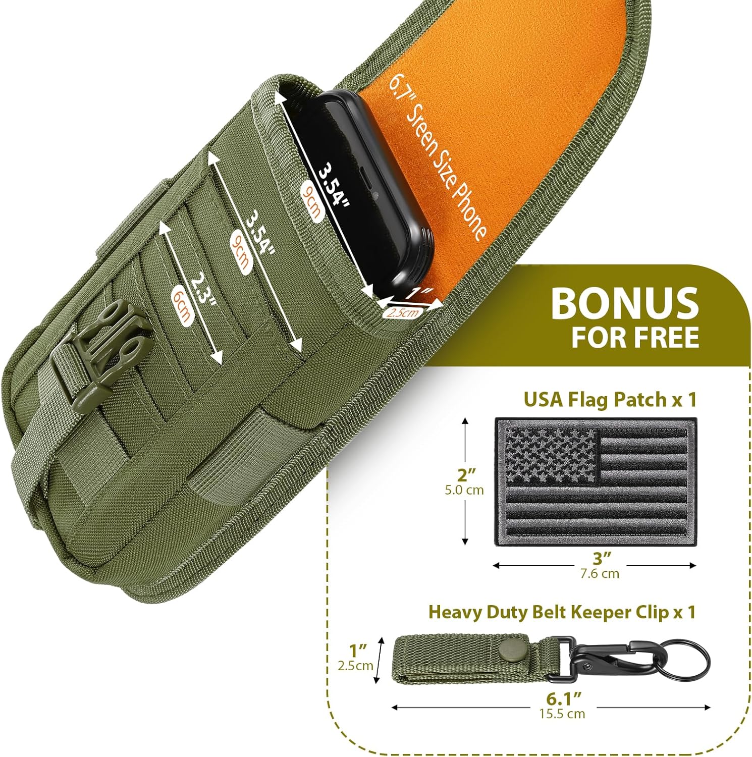 SOWHUP Tactical Molle Pouch Cell Phone Pouch Holster Small Utility EDC Pouch Gadget Organizer Bag