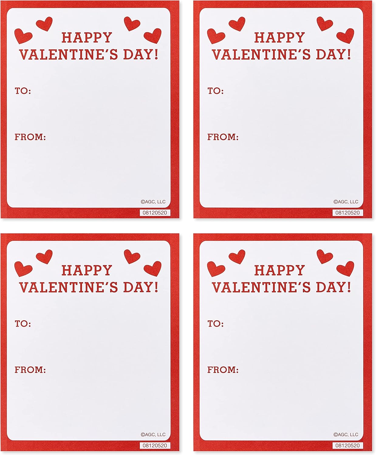 American Greetings Valentines Stickers for Kids, Puppies and Kittens (40-Count)