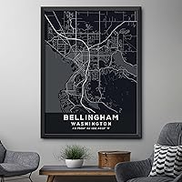 Vista 4 de Map of Bellingham, Washington, Evening (8x10)
