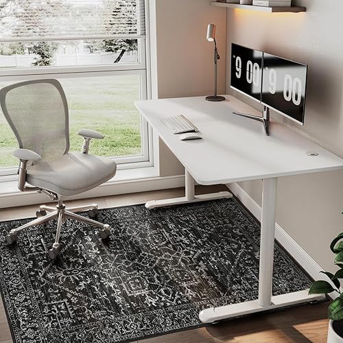 Miniatura 6 de Tapete para silla de oficina, 48 x 36 pulgadas, tapete para silla para suelos duros, alfombra de área para sala de estar, tapete protector de