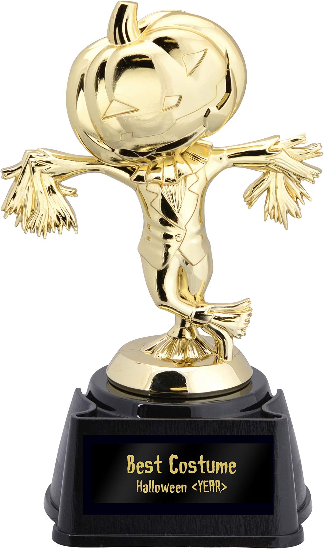 Pumpkin Scarecrow Halloween Trophy-Choose from 5 Plates