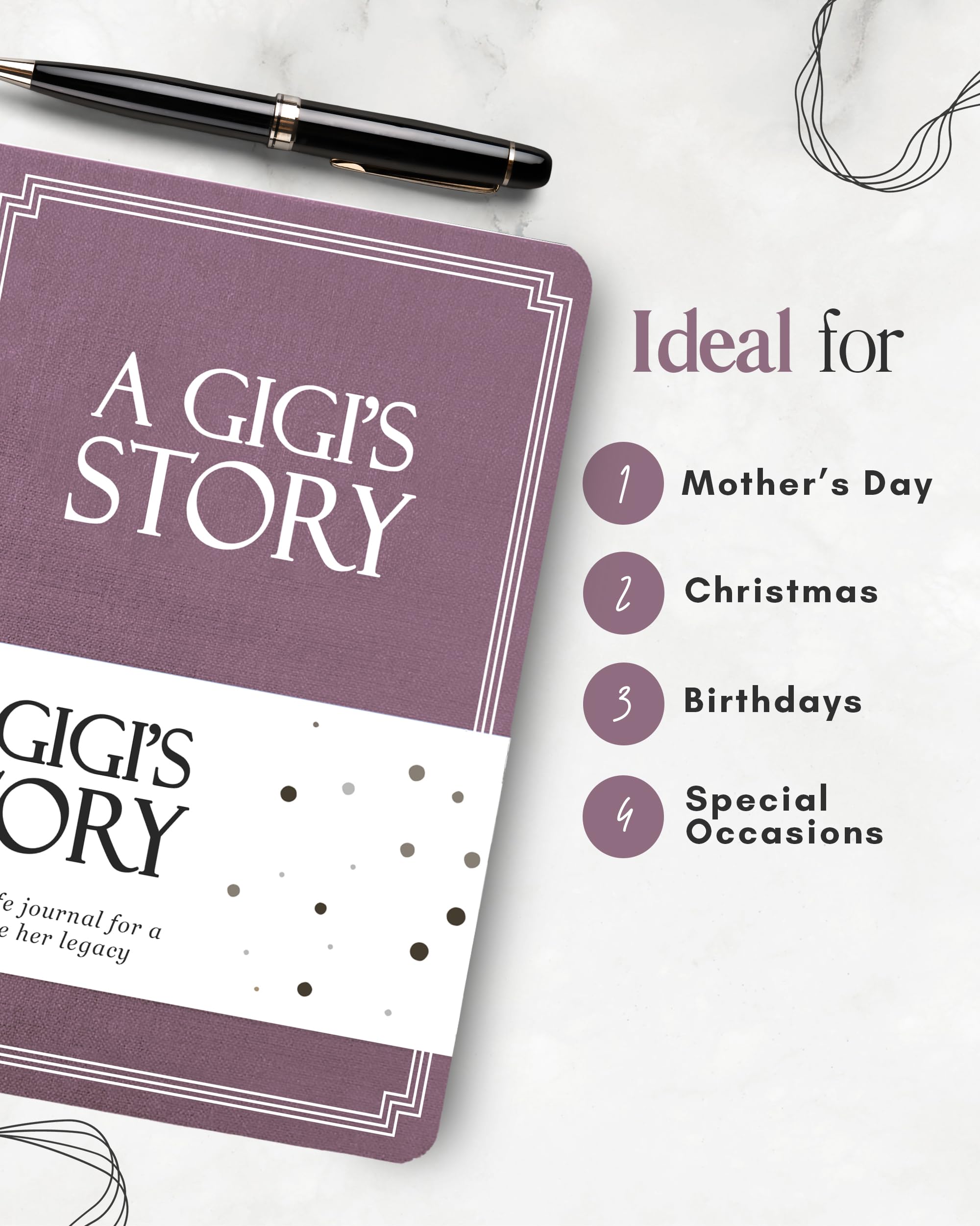 Gigi's Life Story Journal (Hardcover): Ein bedeutungsvolles Andenken für Gigi, um ihre Reise & Erinnerungen zu teilen, Buch enthält 250+ schnelle Fragen, sentimentales Geschenk für Muttertag