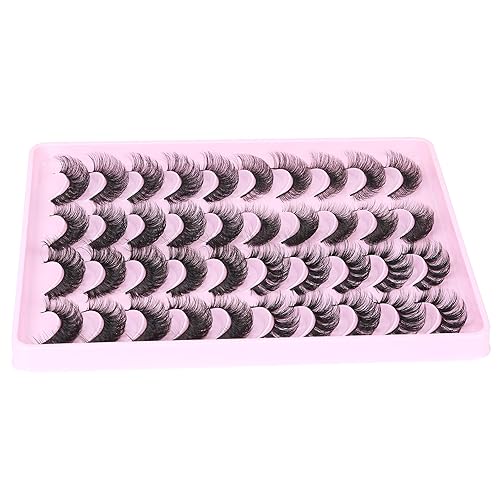Miniatura 7 de 20 pares de pestañas postizas esponjosas, 4 estilos, pestañas postizas de volumen 5D, pestañas postizas de visón sintético, pestañas rizadas en D,
