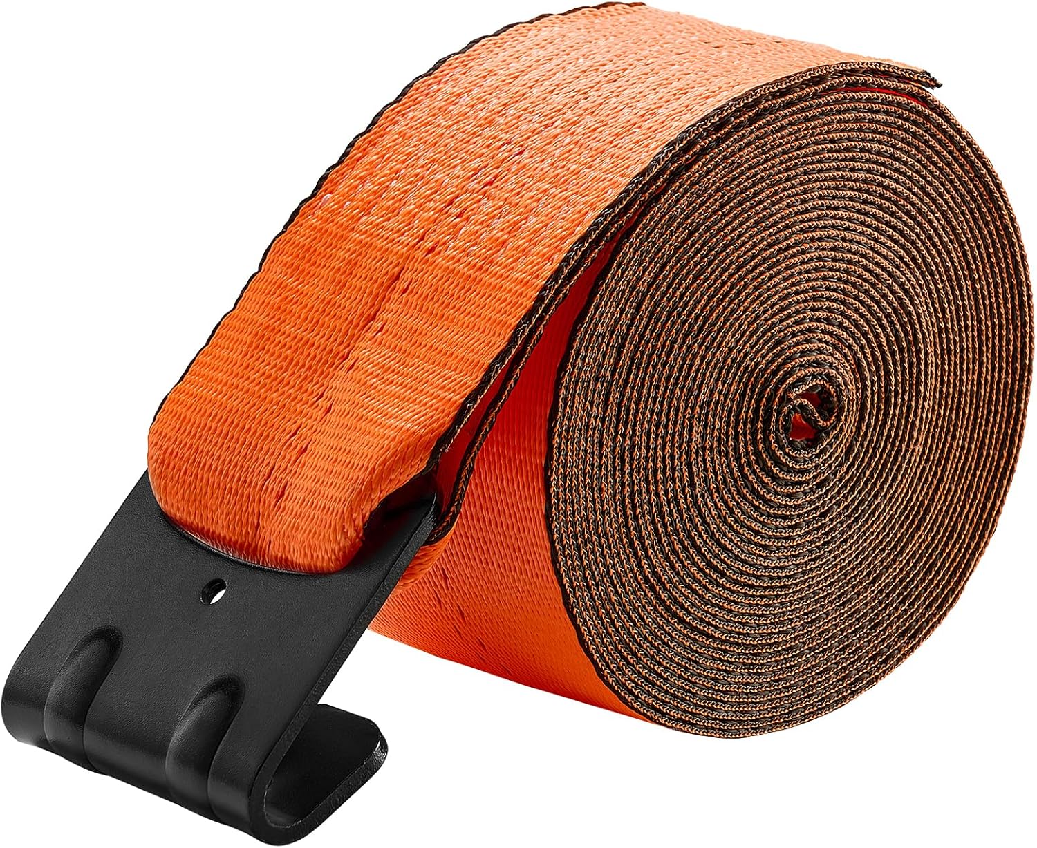 VEVOR Truck Straps, 4" x30' Heavy Duty Tie Down w/Flat Hooks 18,000lbs Break Strength, WLL# 6000lbs, Cargo Straps tie Down for Flatbeds, Trucks, Trailers, Farms, Rescues, Tree Saver, Orange(10 Pack) - Image 9