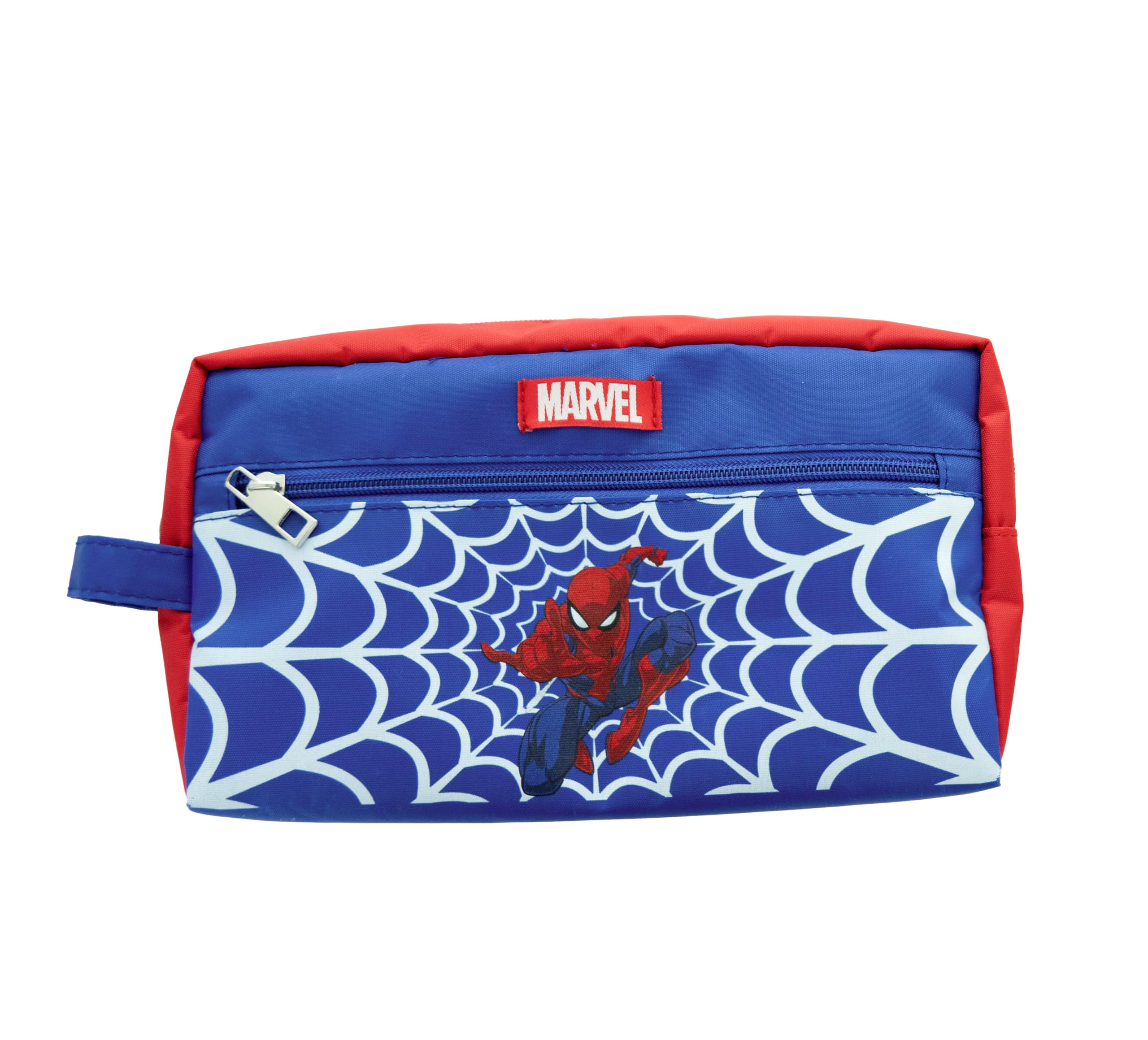 Marvel Spider-Man kosmetyczka w średnim rozmiarze, idealna do przechowywania i podróży, dla dzieci, nastolatków, dorosłych, czerwona i niebieska, oficjalny produkt Disney/Marvel