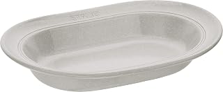 40508-030 Oval Plate, 9.8 inches (25 cm), Campagne Curry Plate, Oval Plate, Ceramic, Microwave Safe
