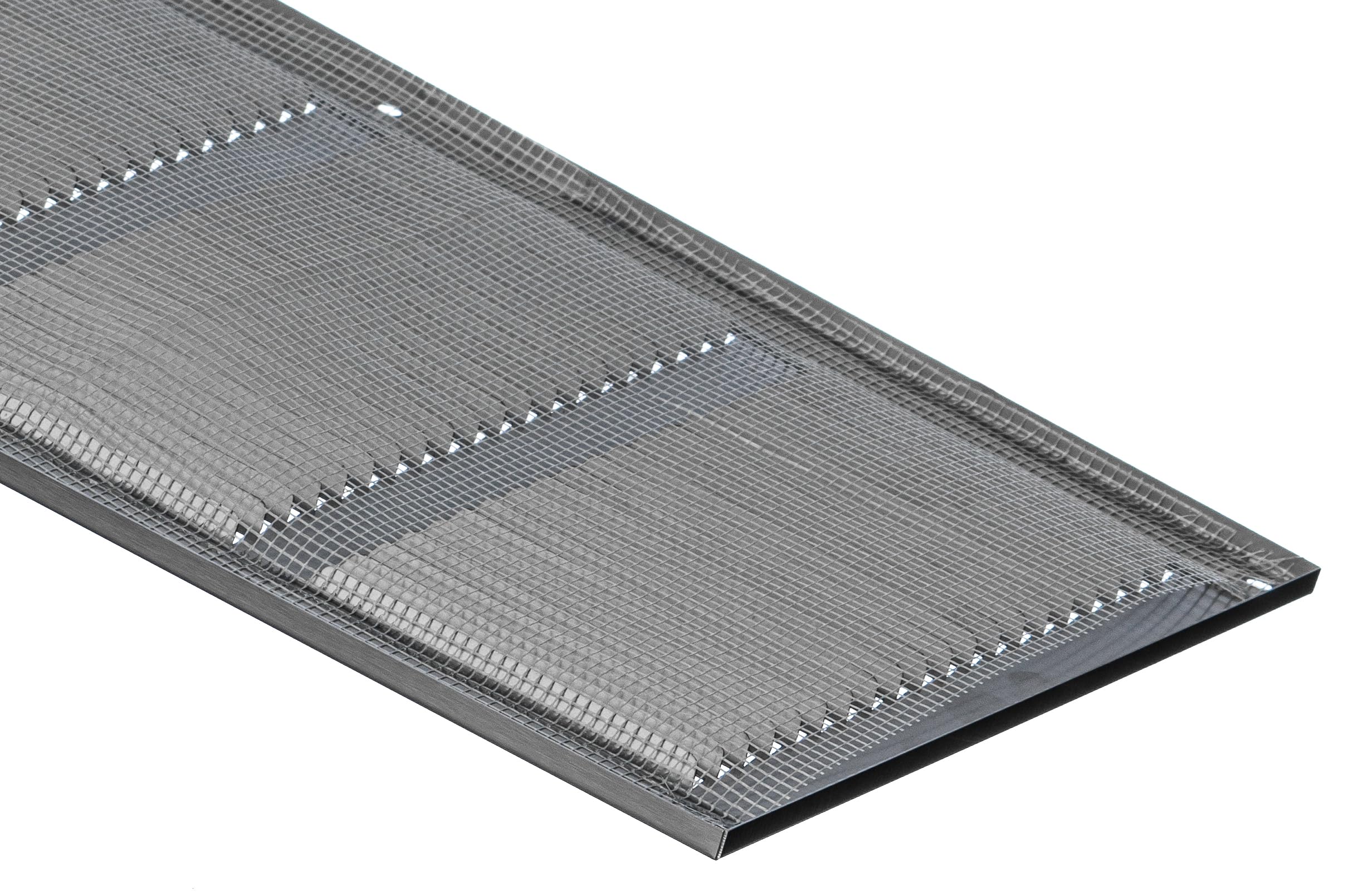 Steinberg14 Edelstahl Lüftungsgitter 400x200 mm mit Insektenschutz - Abluftgitter für Wand und Decke - Lüftungsabdeckung für Innen und Außen