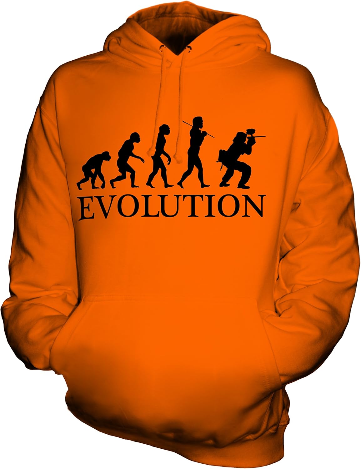 Sweat à Capuche Unisexe Paintball Evolution, Coton, Nombreuses Tailles XS à 5XL, CandyMix