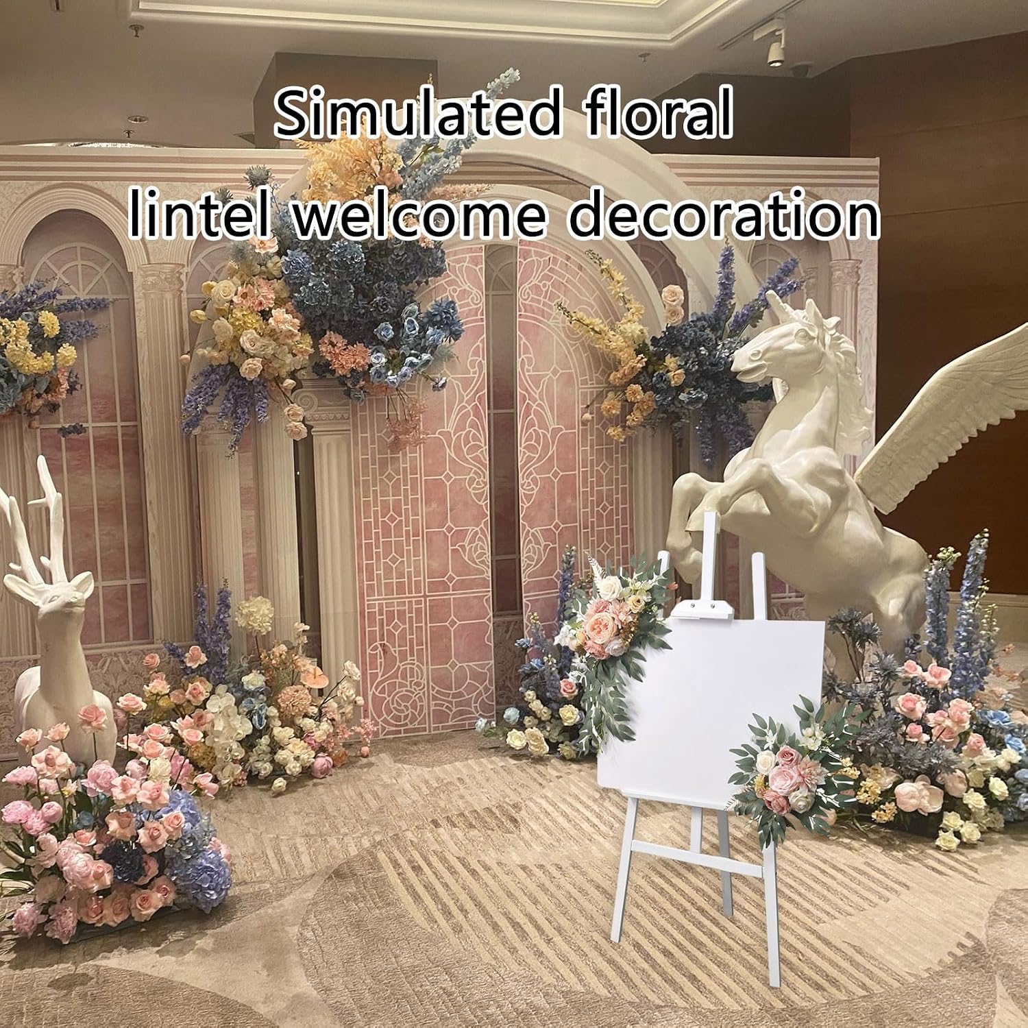 Artificial Flower Swag for Wedding Ceremony, White