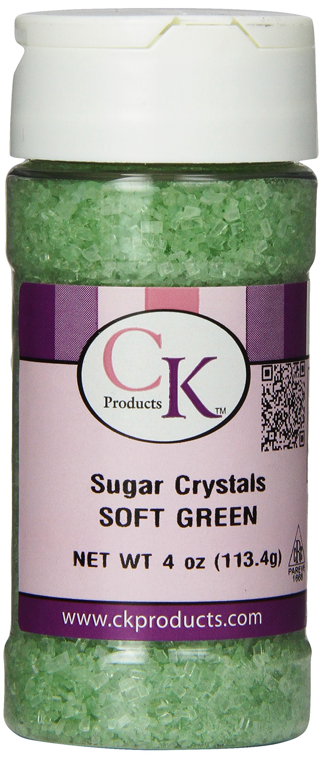 CK Products 4 Ounce Sugar Crystals Bottle, Soft Green