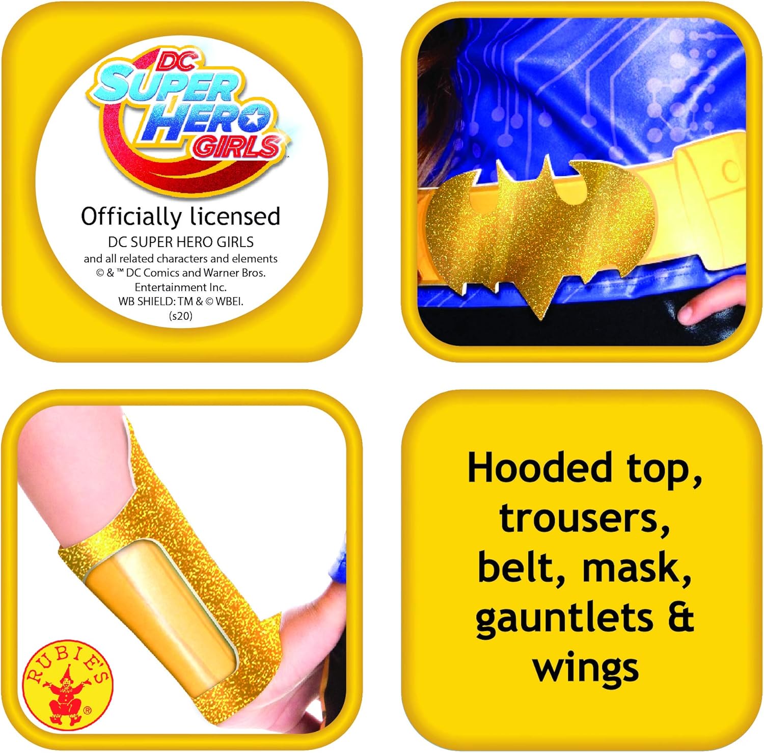 Miniatura 4 de Disfraz infantil de Batichica de lujo DC Superhero para niñas de Rubie's