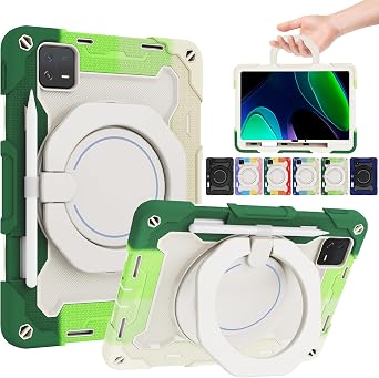 Doo For Xiaomi Pad6/Pad6 Pro Case 2022 Model Case For Xiaomi Pad6 11 Inch Tablet Case with Pencil Storage, 360 Degree Rotating Stand, Dual Layer Construction PC & Silicone Material Shockproof