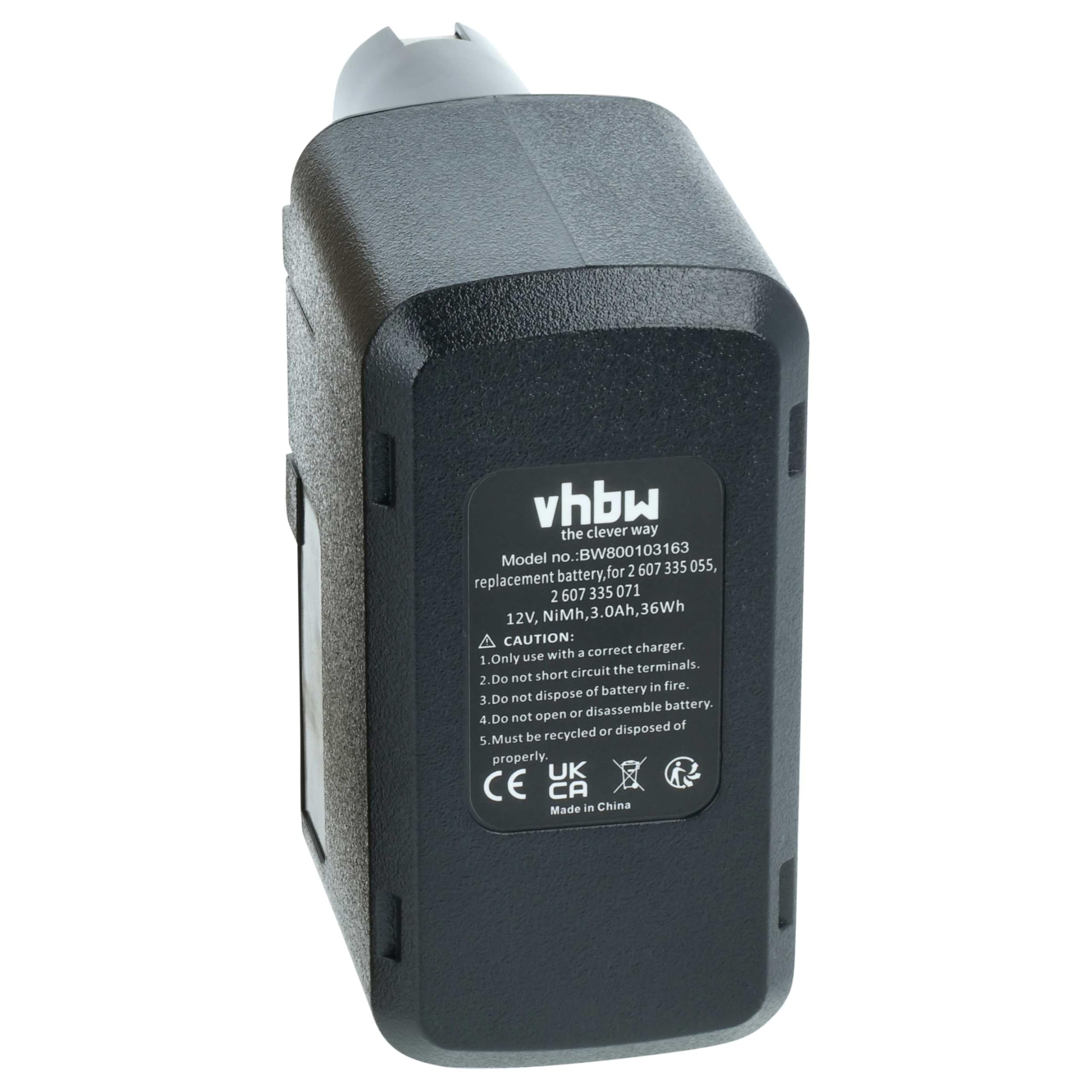 vhbw 2X Batterie Remplacement pour Bosch 2 607 335 145