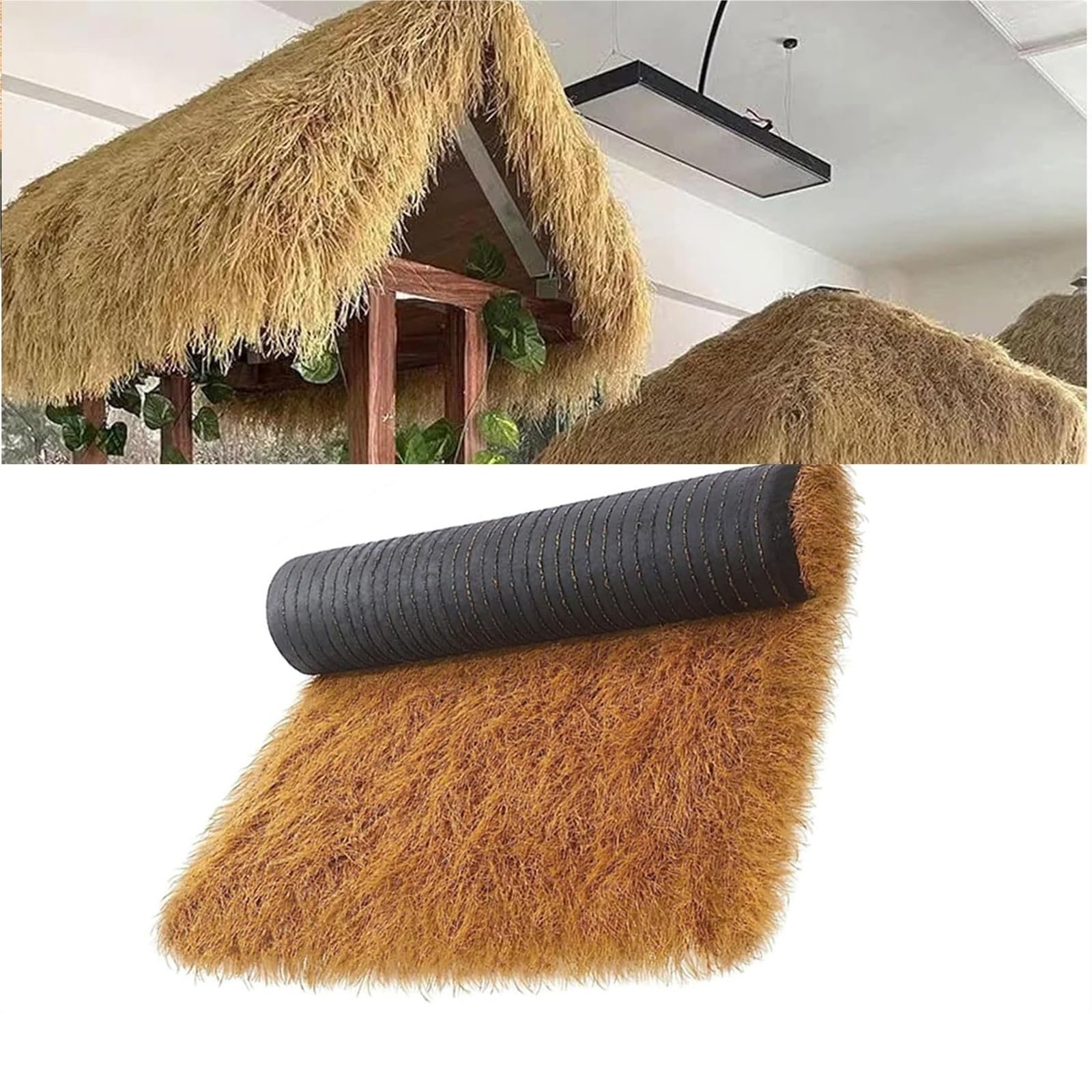Techo de césped de simulación para fiestas hawaianas y decoración de terrazas