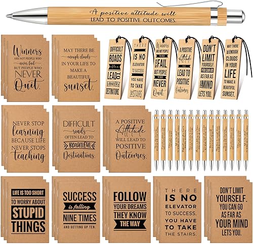 120 bolígrafos inspiradores, marcadores, regalos de graduación para estudiantes de profesores, compañeros de trabajo, blocs de notas motivacionales