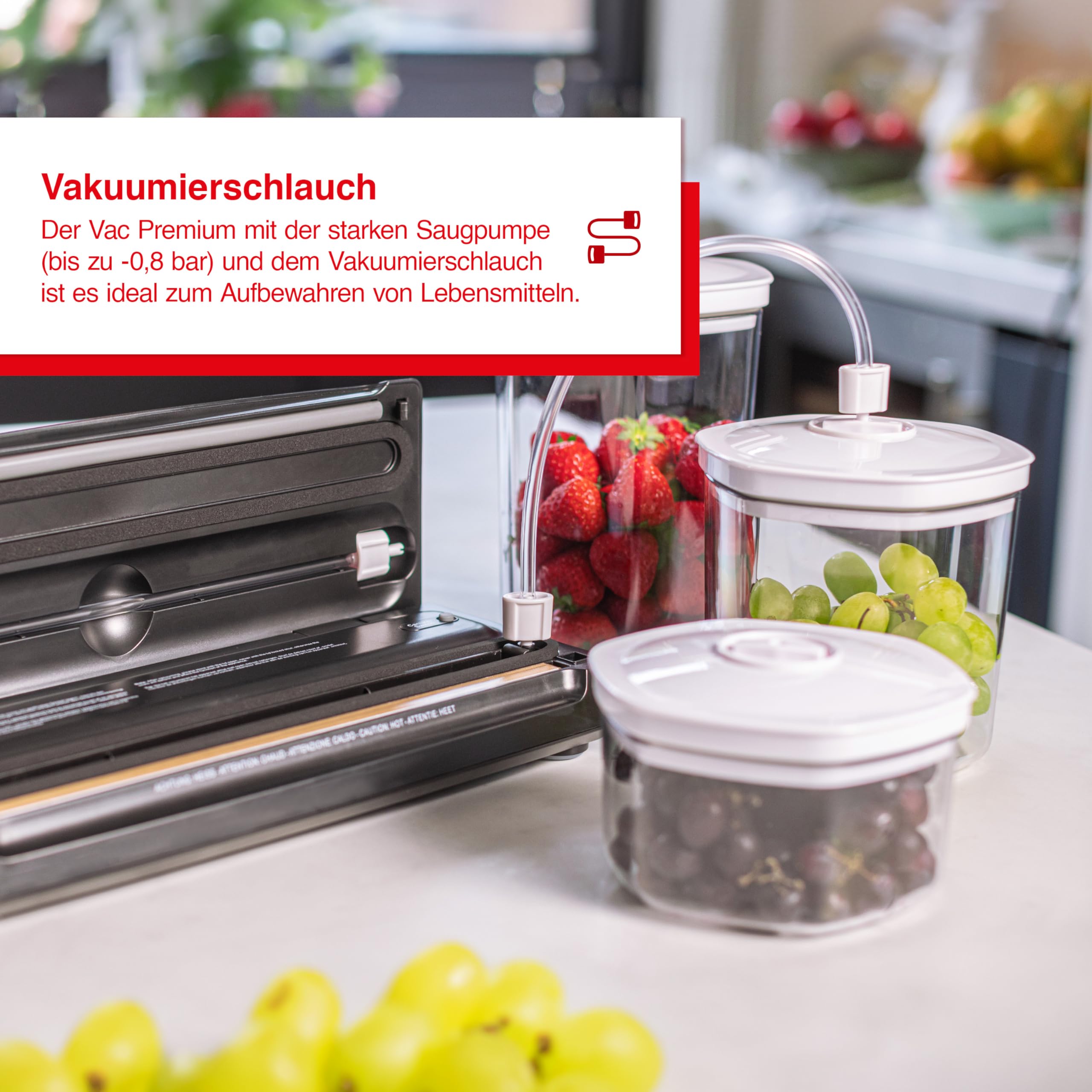 Solis Vac Premium Vakuumierer mit Pulse-Funktion, silber