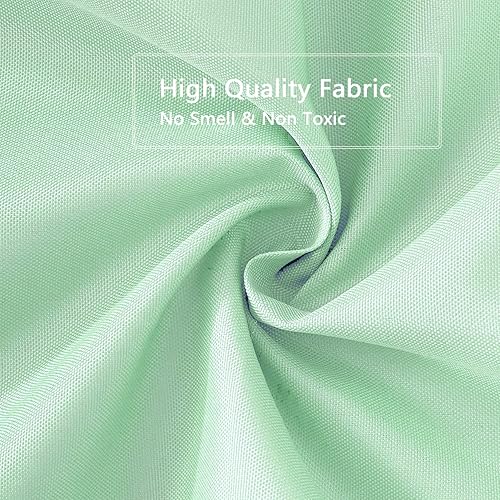 Miniatura 125 de Cortina de ducha de tela blanca con contrapeso inferior, calidad de hotel impermeable, 72 x 72 pulgadas, lavable a máquina B-blanco,Beige