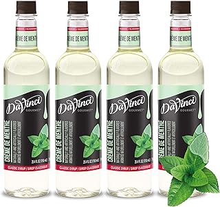 DaVinci Gourmet Classic Crème De Menthe Syrup, 25.4 Fluid Ounces (Pack o...