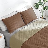 Vista 2 de Easy-Going - Juego de edredón reversible tamaño full/queen con 1 edredón y 2 fundas de almohada, suave cubierta de edredón, colcha de microfibra