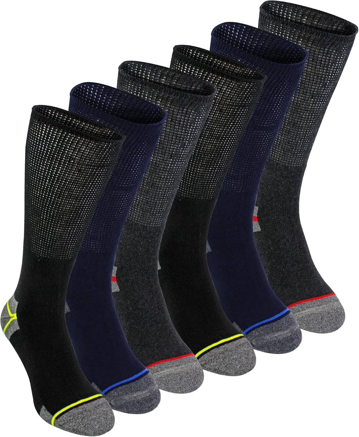 Diabetic Work Socks For Men Loose Fit Non-binding Boot Socks