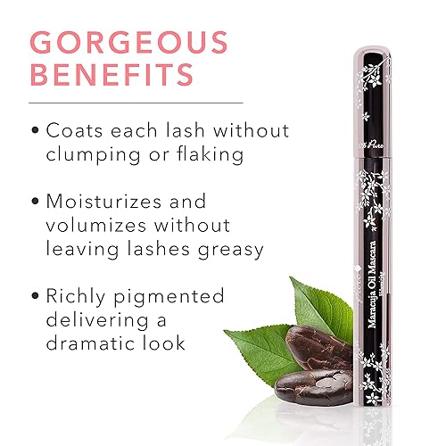 Miniatura 3 de 100% PURE Máscara de pestañas de aceite de maracuja, volumen y longitud intensos, maquillaje de pestañas voluminosas pigmentadas con frutas