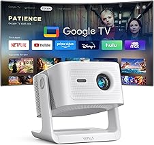 [50% off] 【Official Licensed Google TV/Netflix】4K Smart Projector with WiFi and Bluetooth, VOPLLS 2000 ANSI Outdoor Projectors with Dolby/Auto Focus, Portable Movie Phone Gaming Wifi Proyector for Bedroom/Home