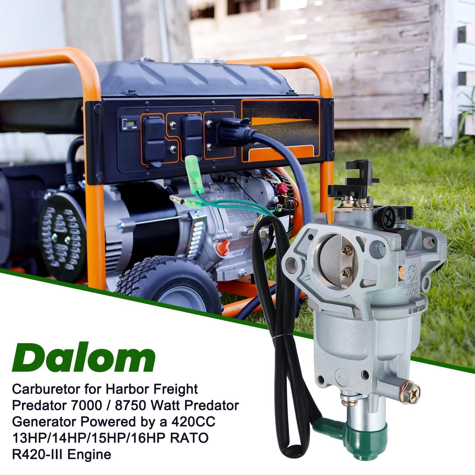 Amazon.com : Dalom 8750 Carburetor for Harbor Freight Predator