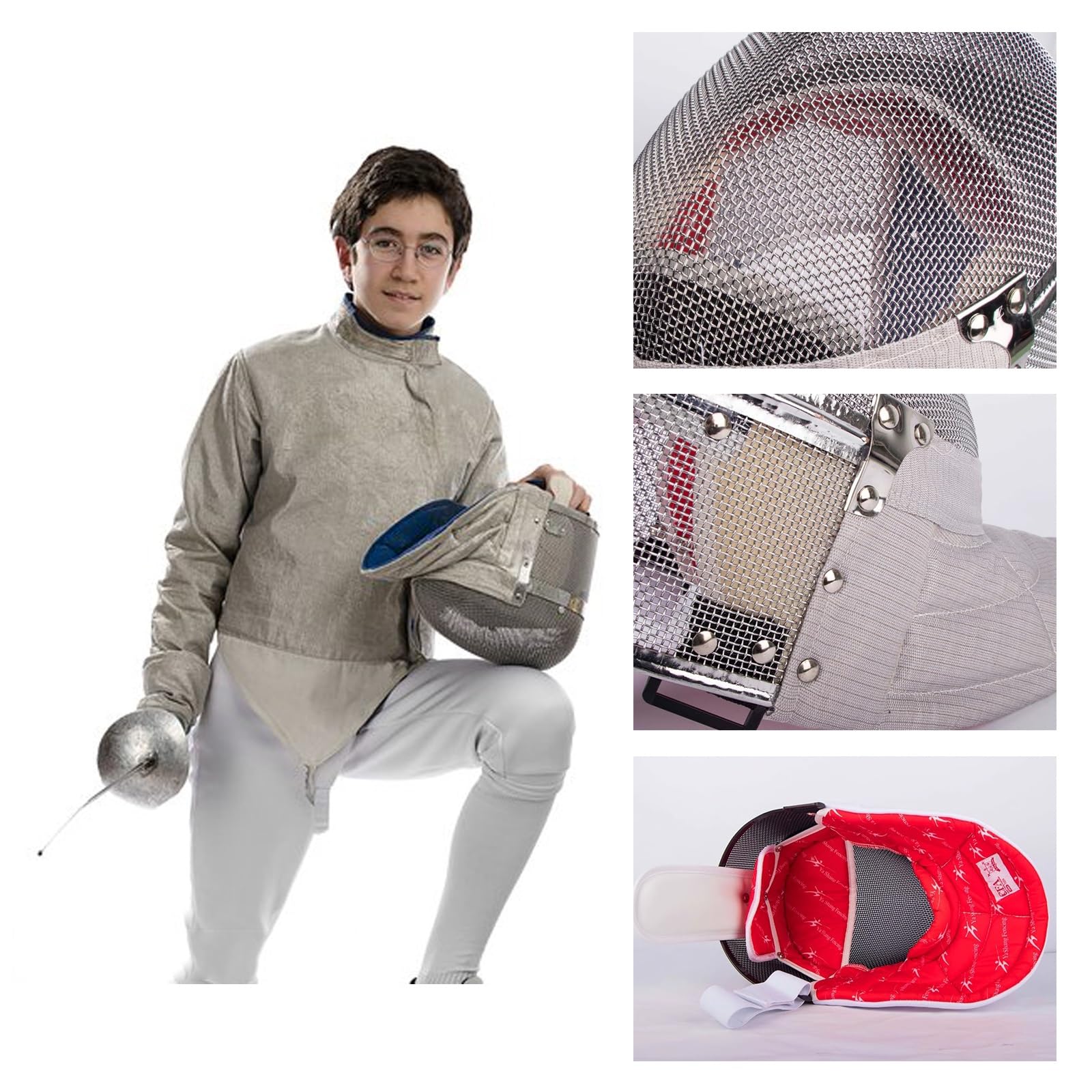 Amazon.com: KXJPIZIYB 350N Fencing Mask, Saber Fencing Helmet