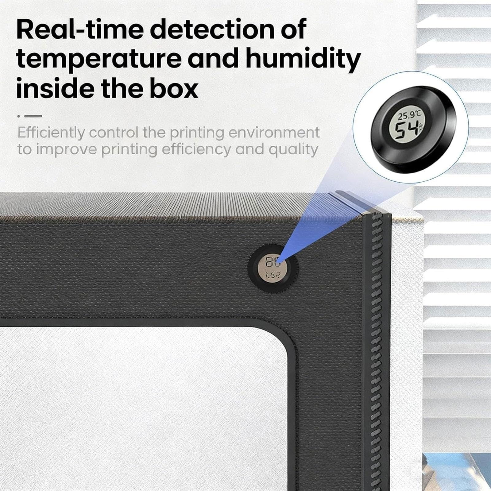 Custodia for stampante 3D con kit di ventilazione e luce LED for la stampa