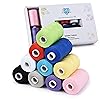 24 Pack Coats Assorted colours box of Moon Sewing Thread 1000 yrds ...
